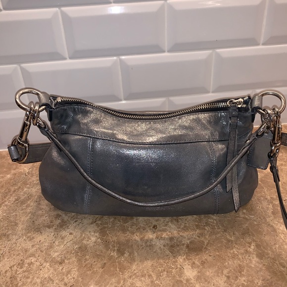 Coach crossbody bag in gun metal - Picture 3 of 4